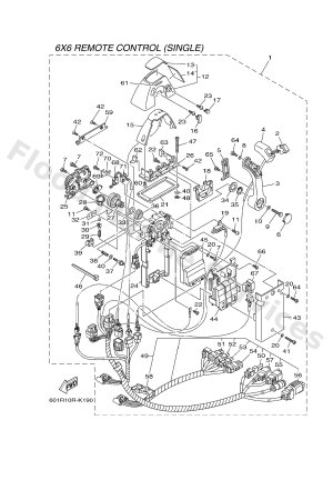 Diagram for DBW REMOTE CONTROL 1 (SINGLE)