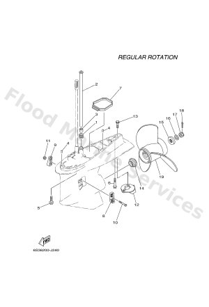 Diagram for LOWER CASING & DRIVE 2