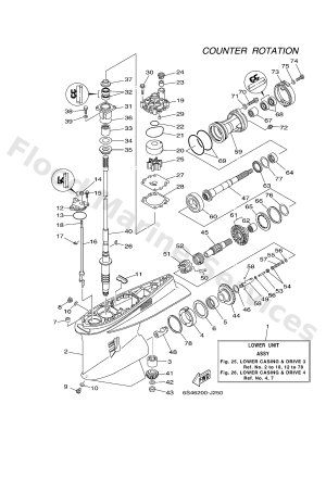 Diagram for LOWER CASING & DRIVE 3