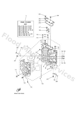Diagram for CYLINDER & CRANKCASE 1