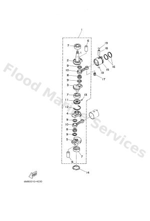 Diagram for CRANKSHAFT & PISTON