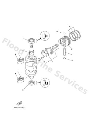 Diagram for CRANKSHAFT & PISTON