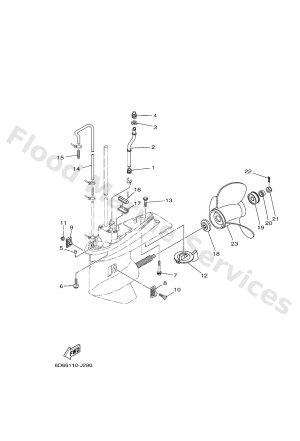 Diagram for LOWER CASING & DRIVE 2