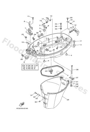 Diagram for BOTTOM COWLING 1