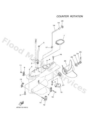 Diagram for LOWER CASING & DRIVE 4