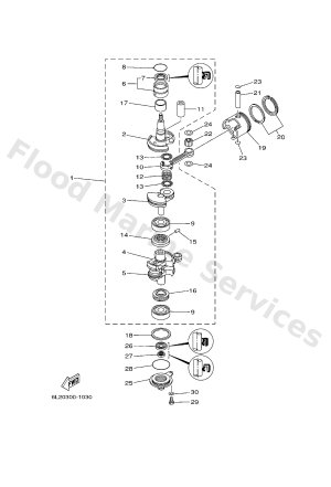 Diagram for CRANKSHAFT & PISTON