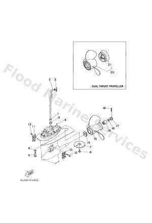 Diagram for LOWER CASING & DRIVE 2