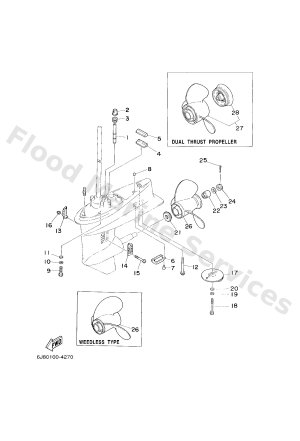 Diagram for LOWER CASING & DRIVE 2