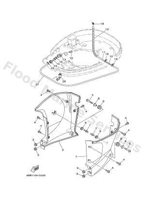 Diagram for BOTTOM COWLING 2
