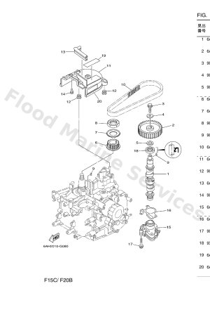 Diagram for オイルポンプ