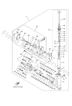Diagram for POWER TILT ASSY