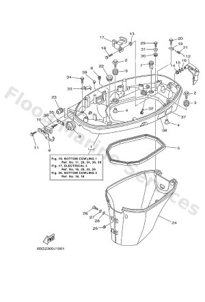 Diagram for BOTTOM COWLING 1