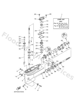 Diagram for LOWER CASING & DRIVE 1