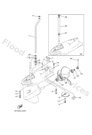 Diagram for LOWER CASING & DRIVE 2