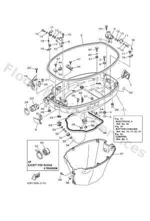 Diagram for BOTTOM COWLING