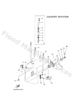 Diagram for LOWER CASING & DRIVE 4