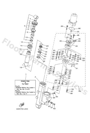 Diagram for POWER TRIM & TILT ASSY 1