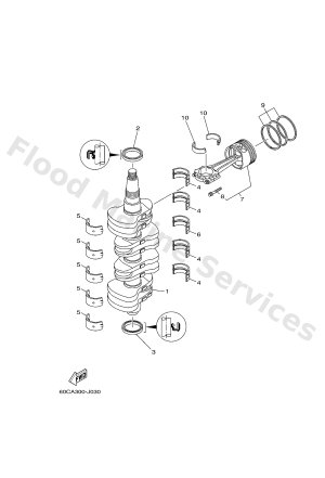 Diagram for CRANKSHAFT & PISTON