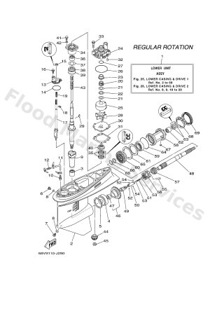 Diagram for LOWER CASING & DRIVE 1