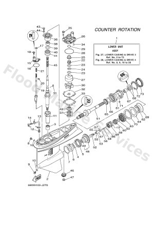 Diagram for LOWER CASING & DRIVE 3