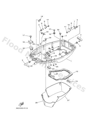 Diagram for BOTTOM COWLING