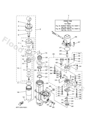 Diagram for POWER TRIM & TILT ASSY 1