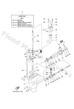 Diagram for LOWER CASING & DRIVE 1
