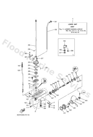 Diagram for LOWER CASING & DRIVE