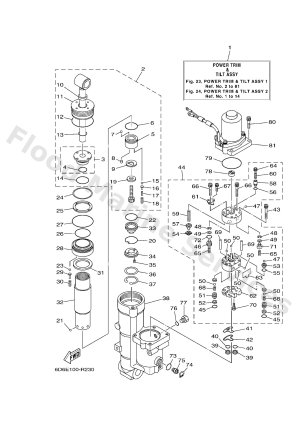 Diagram for POWER TRIM & TILT ASSY 1