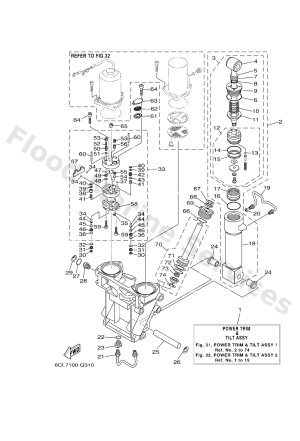 Diagram for POWER TRIM & TILT ASSY 1
