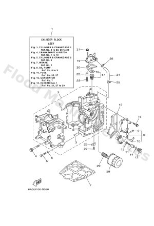Diagram for CYLINDER & CRANKCASE 1
