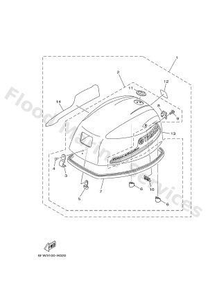 Diagram for TOP COWLING