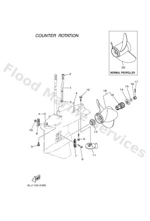 Diagram for LOWER CASING & DRIVE 4