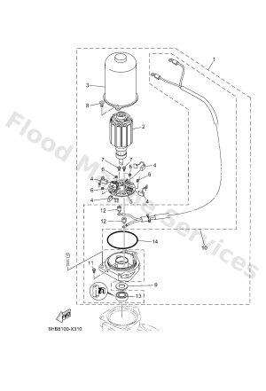 Diagram for POWER TRIM & TILT ASSY 2