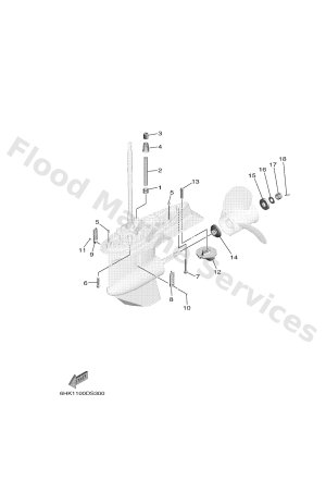 Diagram for LOWER CASING & DRIVE 2