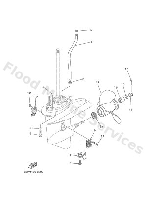 Diagram for LOWER CASING & DRIVE 2