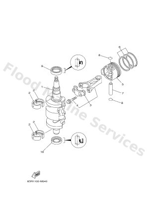 Diagram for CRANKSHAFT & PISTON