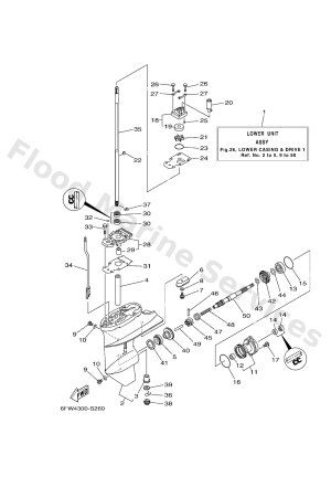 Diagram for LOWER CASING & DRIVE 1
