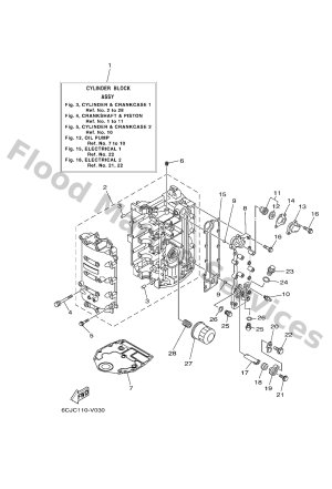 Diagram for CYLINDER & CRANKCASE 1