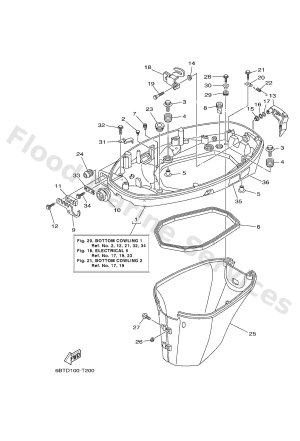 Diagram for BOTTOM COWLING 1