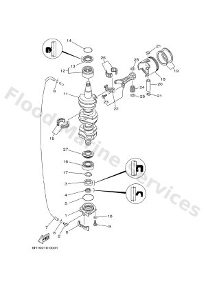 Diagram for CRANKSHAFT & PISTON