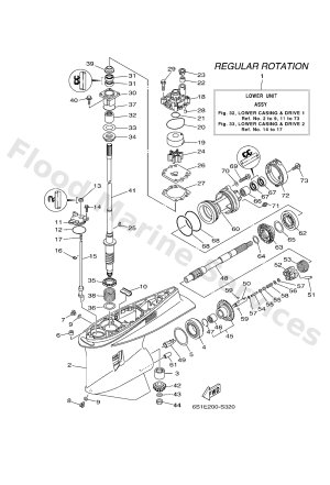 Diagram for LOWER CASING & DRIVE 1