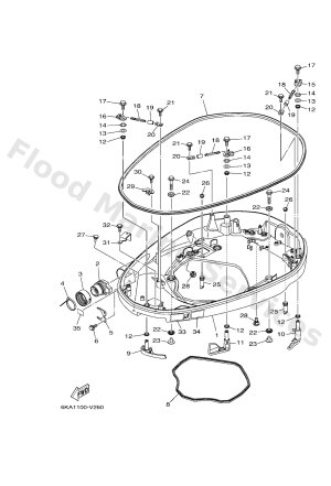 Diagram for BOTTOM COWLING 1