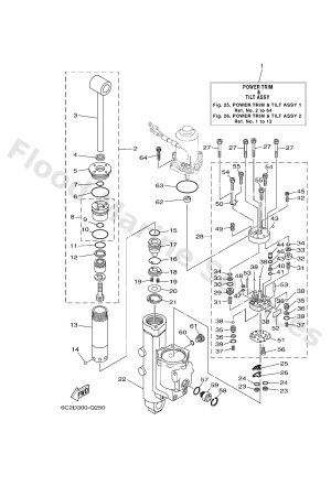 Diagram for POWER TRIM & TILT ASSY 1