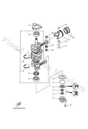 Diagram for CRANKSHAFT & PISTON