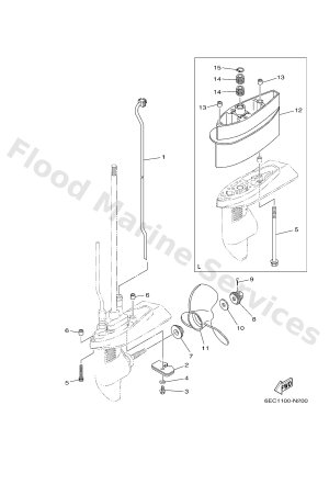 Diagram for LOWER CASING & DRIVE 2