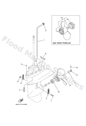 Diagram for LOWER CASING & DRIVE 2