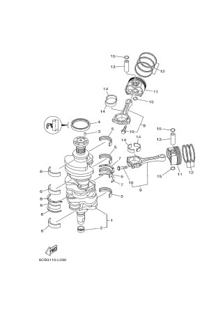 Diagram for CRANKSHAFT & PISTON