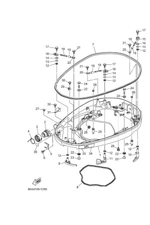 Diagram for BOTTOM COWLING 1