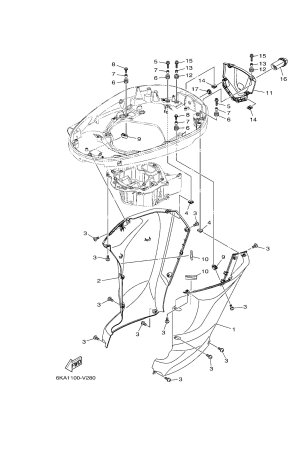 Diagram for BOTTOM COWLING 3